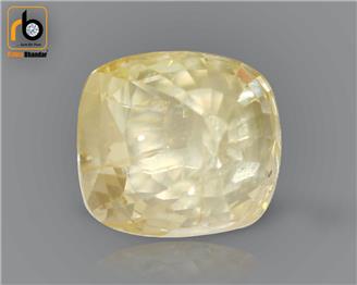 NATURAL UNHEATED UNTREATED  Yellow Sapphire / Pukhraj 5.10 cts. ( 380 )